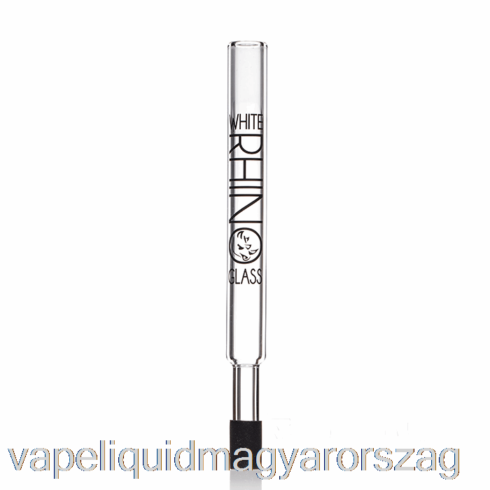 Fehér Rhino Pyrex Dab Straw V2 Vape Toll